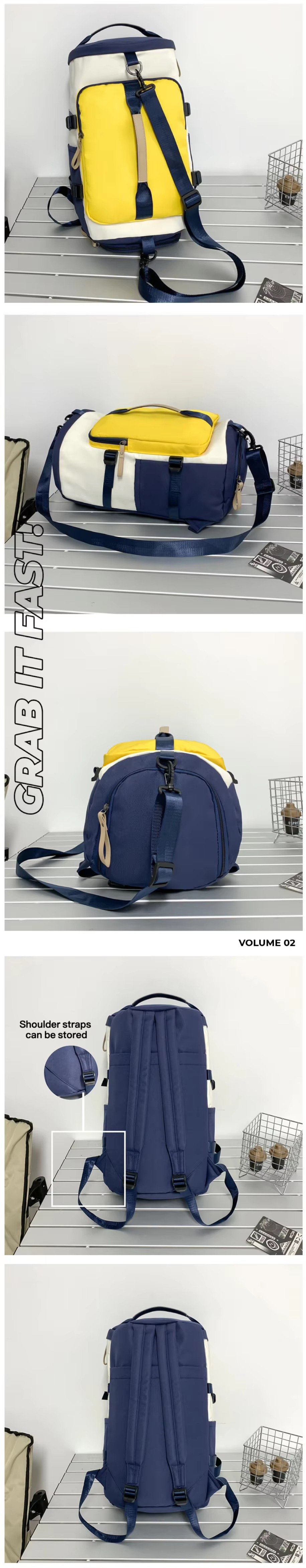 Custom Oxford Multi-Function Duffel Backpack 36-55L – Large Capacity Weekend Travel Bag product detail