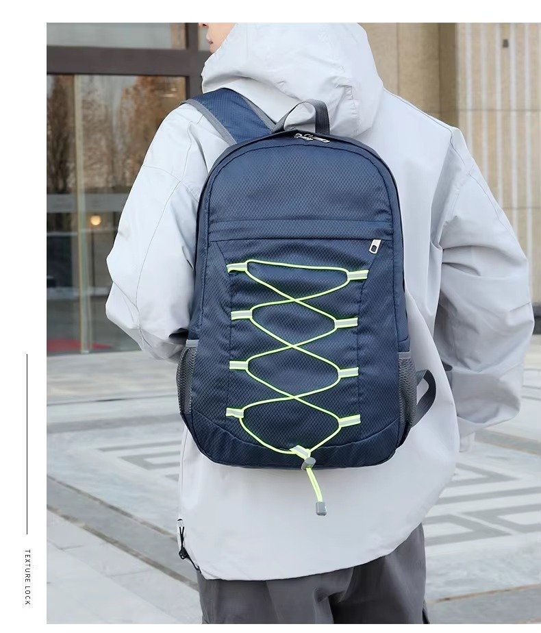 Custom Foldable Nylon Hiking Backpack 20-37L – Packable Waterproof Outdoor Daypack product detail