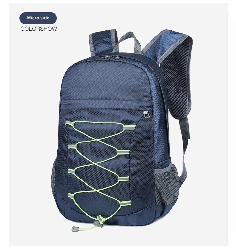 Custom Foldable Nylon Hiking Backpack 20-37L – Packable Waterproof Outdoor Daypack product detail