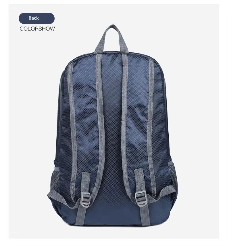 Custom Foldable Nylon Hiking Backpack 20-37L – Packable Waterproof Outdoor Daypack product detail