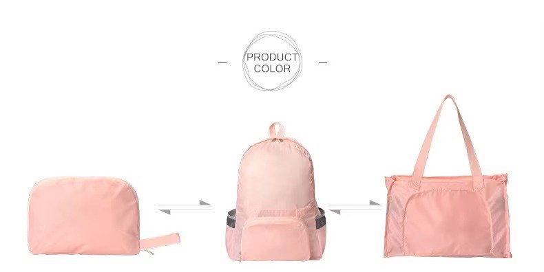 Custom Foldable Polyester Hiking Backpack 20-37L – Waterproof Packable Travel Storage Bag product detail