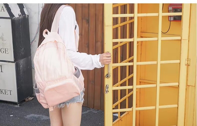Custom Foldable Polyester Hiking Backpack 20-37L – Waterproof Packable Travel Storage Bag product detail