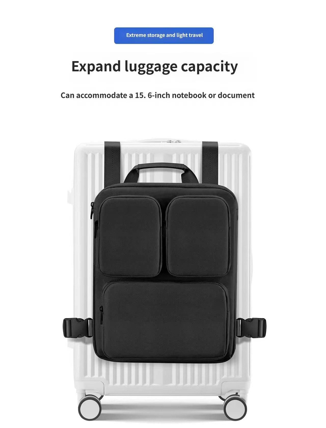Custom Logo Oxford Business Laptop Backpack 20-35L – Expandable Cabin Travel Bag product detail
