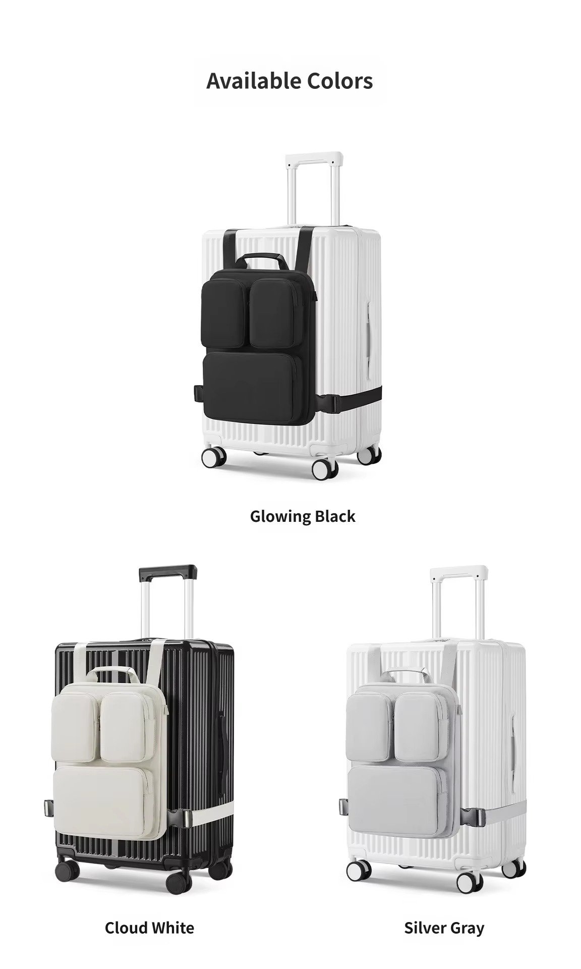 Custom Logo Oxford Business Laptop Backpack 20-35L – Expandable Cabin Travel Bag product detail