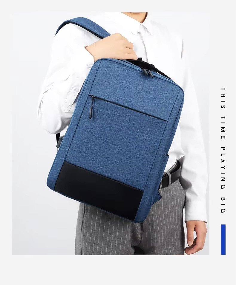 Custom Oxford Laptop Backpack with USB Charging Port 20-39L – Business College Travel Bag product detail