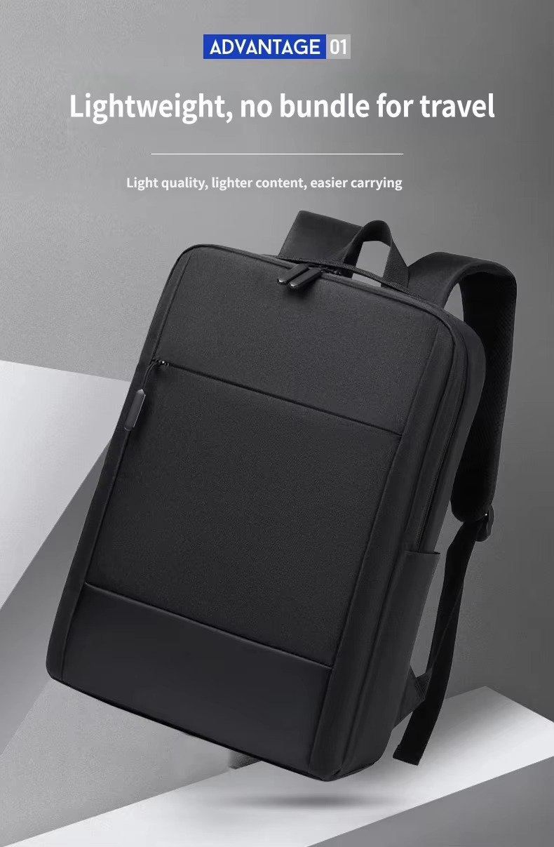 Custom Oxford Laptop Backpack with USB Charging Port 20-39L – Business College Travel Bag product detail
