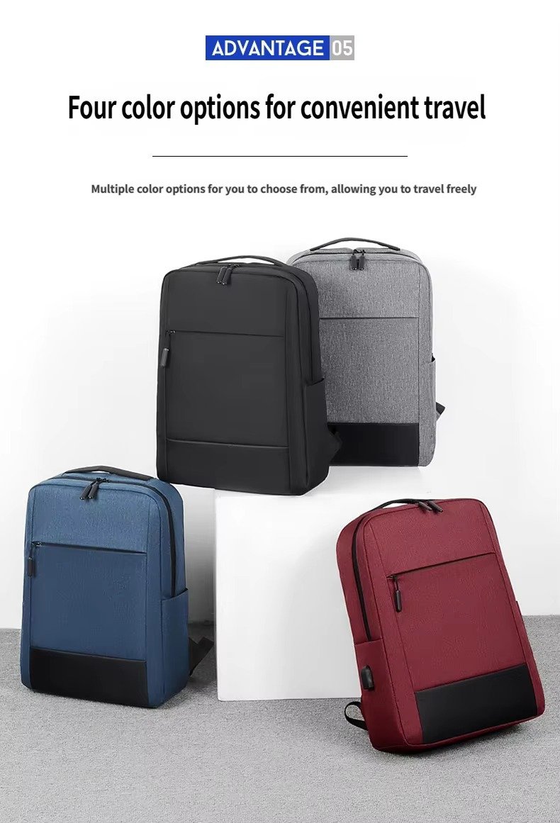 Custom Oxford Laptop Backpack with USB Charging Port 20-39L – Business College Travel Bag product detail