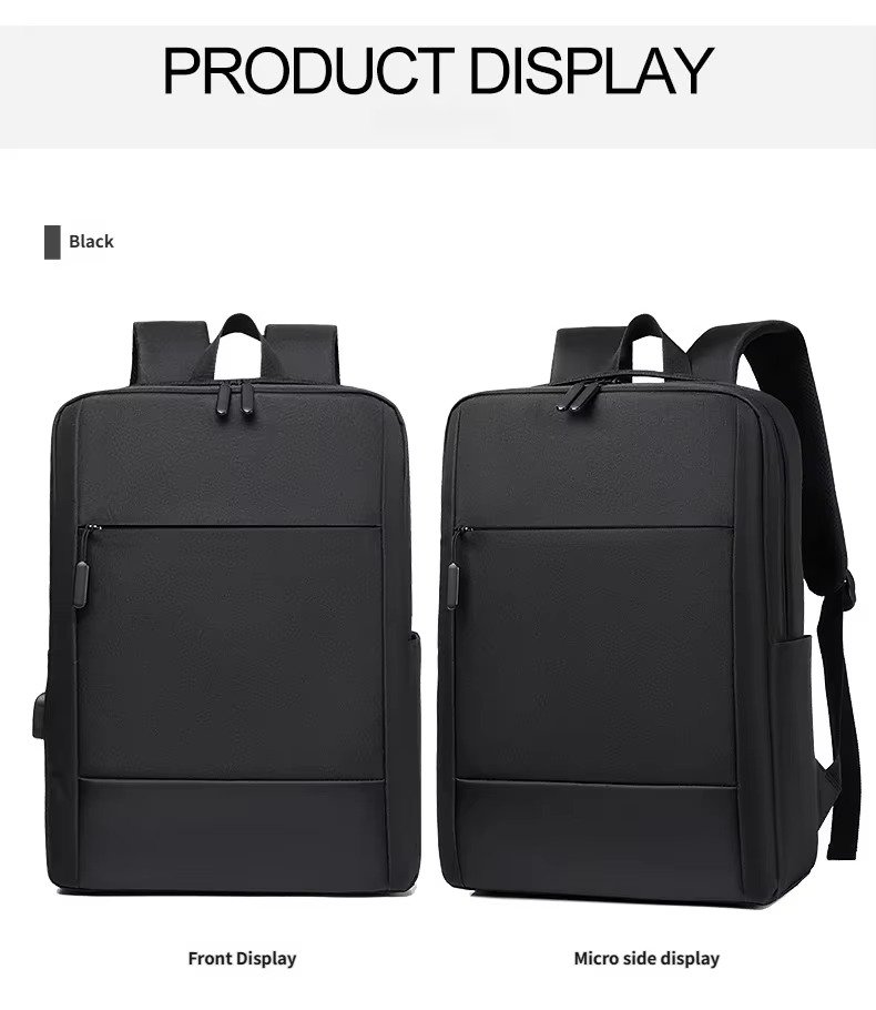 Custom Oxford Laptop Backpack with USB Charging Port 20-39L – Business College Travel Bag product detail