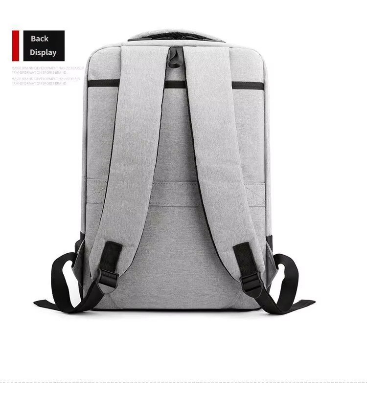 Custom Nylon Business Laptop Backpack with USB Charging Port – Daypack for Work & Commute product detail