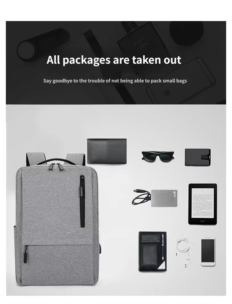 Large Capacity Multifunctional USB Charging Travel Laptop Backpack Business Computer Bag Casual Unisex College Student Schoolbag product detail