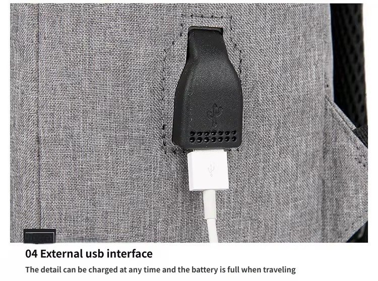 Large Capacity Multifunctional USB Charging Travel Laptop Backpack Business Computer Bag Casual Unisex College Student Schoolbag product detail