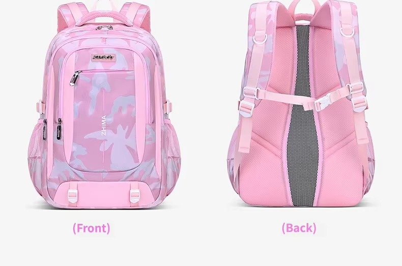 Custom High Quality Three-piece Set Camouflage Backpack Durable Children's Schoolbag for Boys Girls Middle High School Students product detail