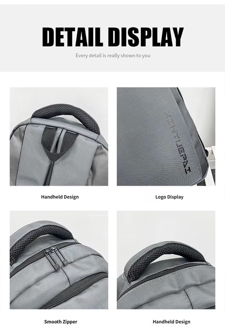Customized Unisex Fashion Large Capacity Waterproof Laptop Backpack for School Travel Universal Design Leisure Sports Schoolbag product detail