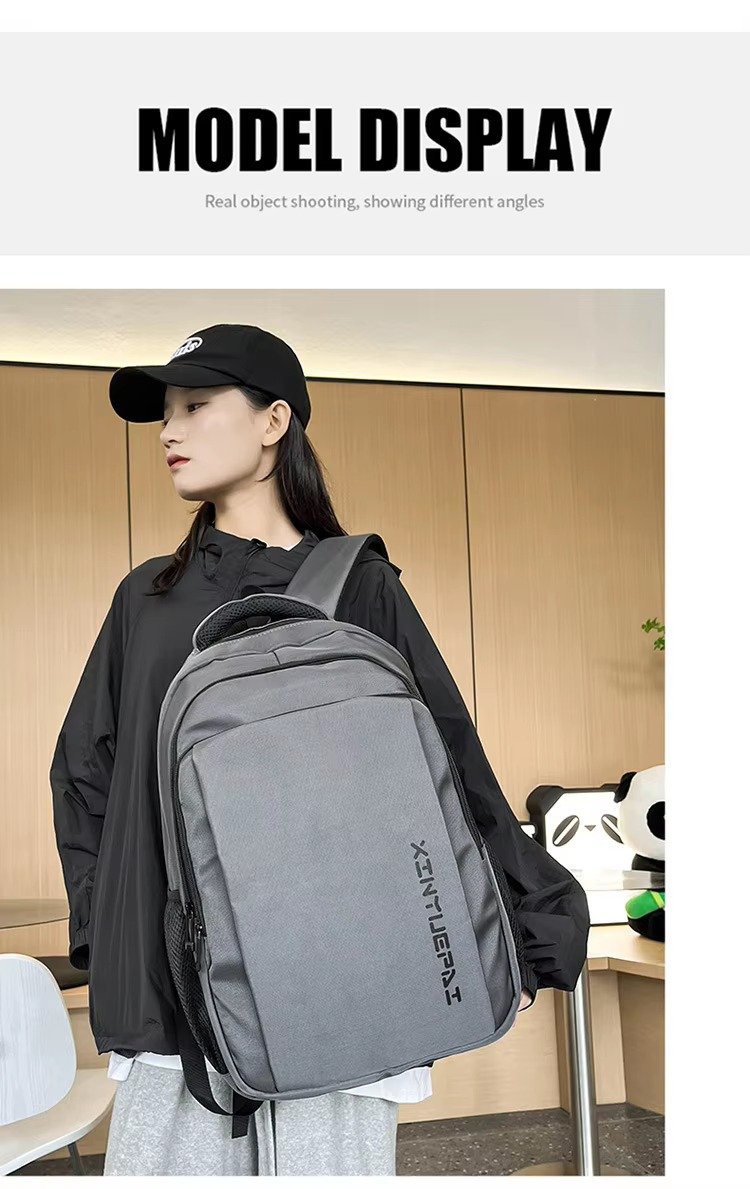 Customized Unisex Fashion Large Capacity Waterproof Laptop Backpack for School Travel Universal Design Leisure Sports Schoolbag product detail