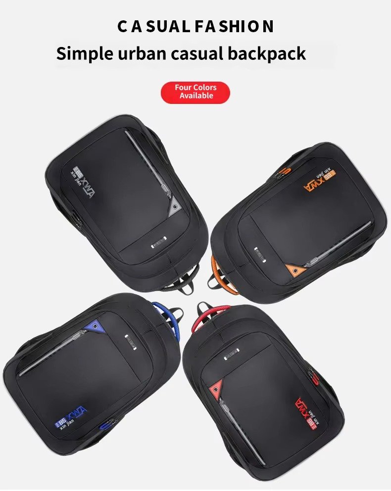 China Factory Direct Wholesale Fashion Unisex Student School Backpack Large Capacity Waterproof Casual Travel Computer Backpacks product detail