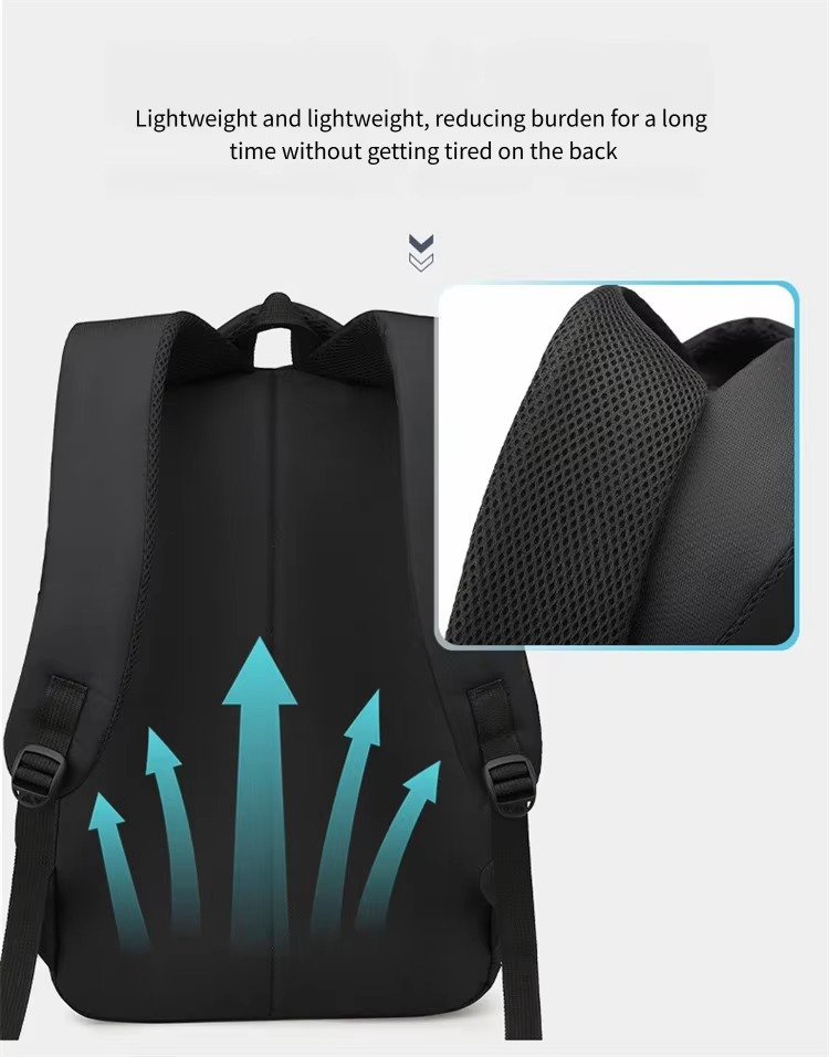 Wholesale Customizable 15.6 Inch Large Capacity Anti-Theft Laptop Backpack Waterproof Commute Business Travel Student School Bag product detail