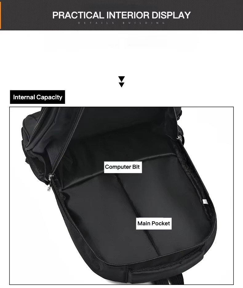 Large Capacity 20-35L Computer Rucksack Business Laptop Backpack Fashion Waterproof Outdoor Travel College Student School Bag product detail