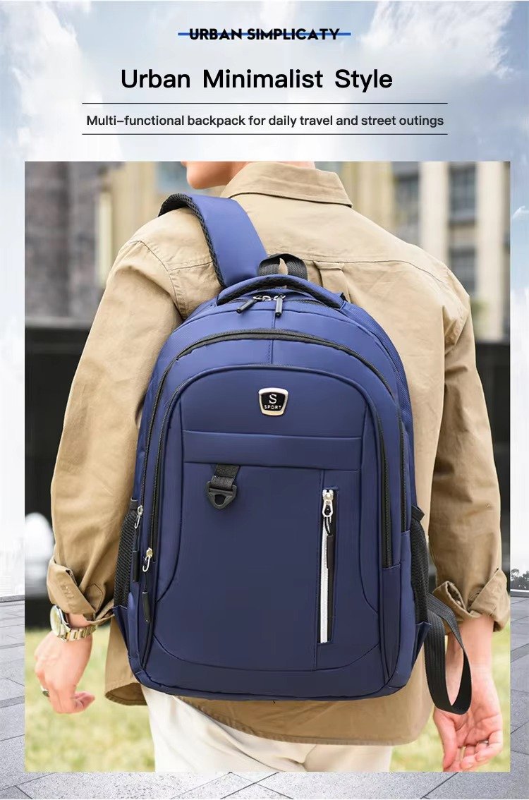 Hot Selling Large Capacity Men's Computer Backpack College Student Schoolbag Multi-Layered Lightweight Business Travel Backpacks product detail