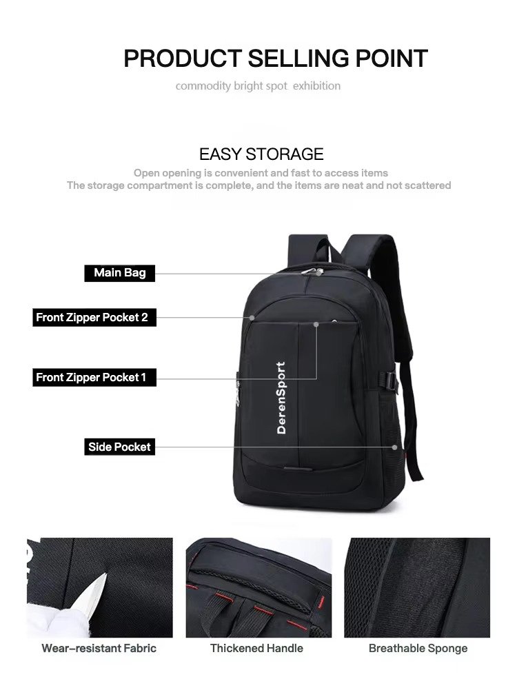 Fashionable New Design Waterproof Travel Laptop Backpack Junior High School College Student Bookbag Stylish Schoolbag for Boys product detail