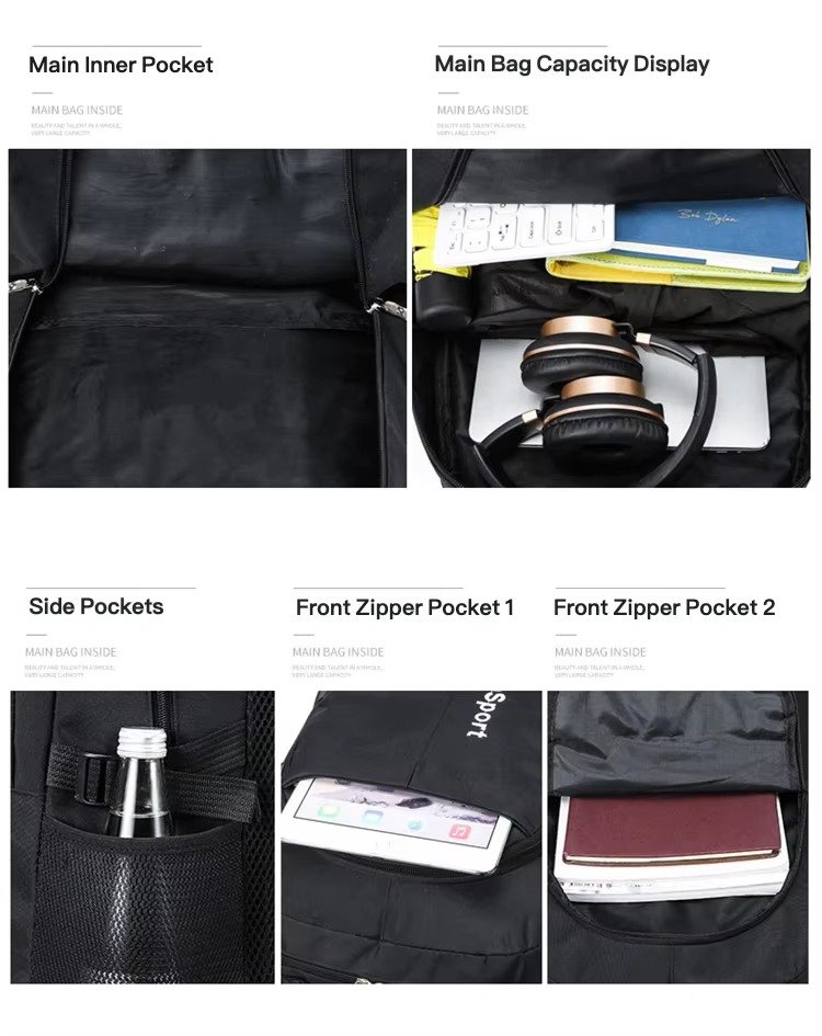 Fashionable New Design Waterproof Travel Laptop Backpack Junior High School College Student Bookbag Stylish Schoolbag for Boys product detail