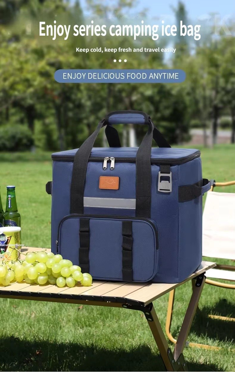 Large Capacity Multi-Functional Insulated Cooler Bag Portable Lunch Bag Waterproof Leakproof Thermal Box for Camping Picnics product detail