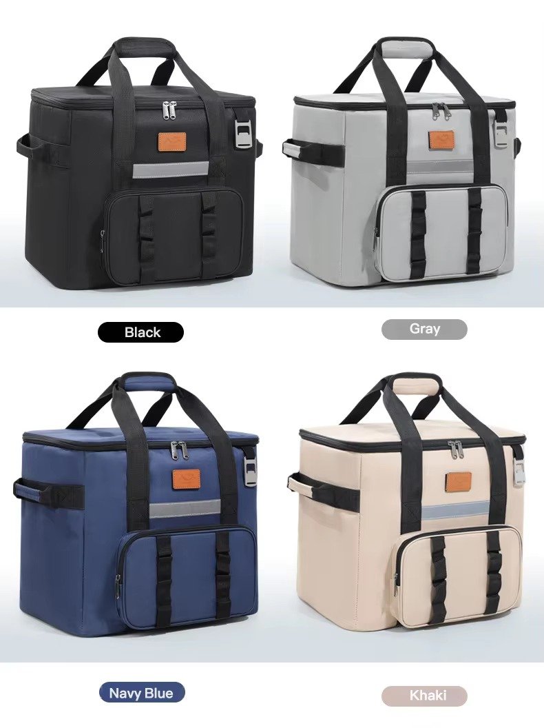 Large Capacity Multi-Functional Insulated Cooler Bag Portable Lunch Bag Waterproof Leakproof Thermal Box for Camping Picnics product detail