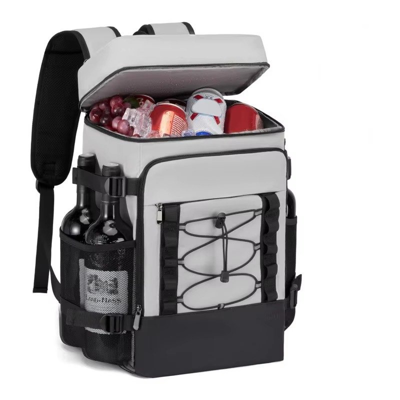 Custom Logo Portable Large Capacity Refrigerated Backpack Leakproof Insulated Cooler Backpack Outdoor Thermal Soft Lunch Ice Bag product detail
