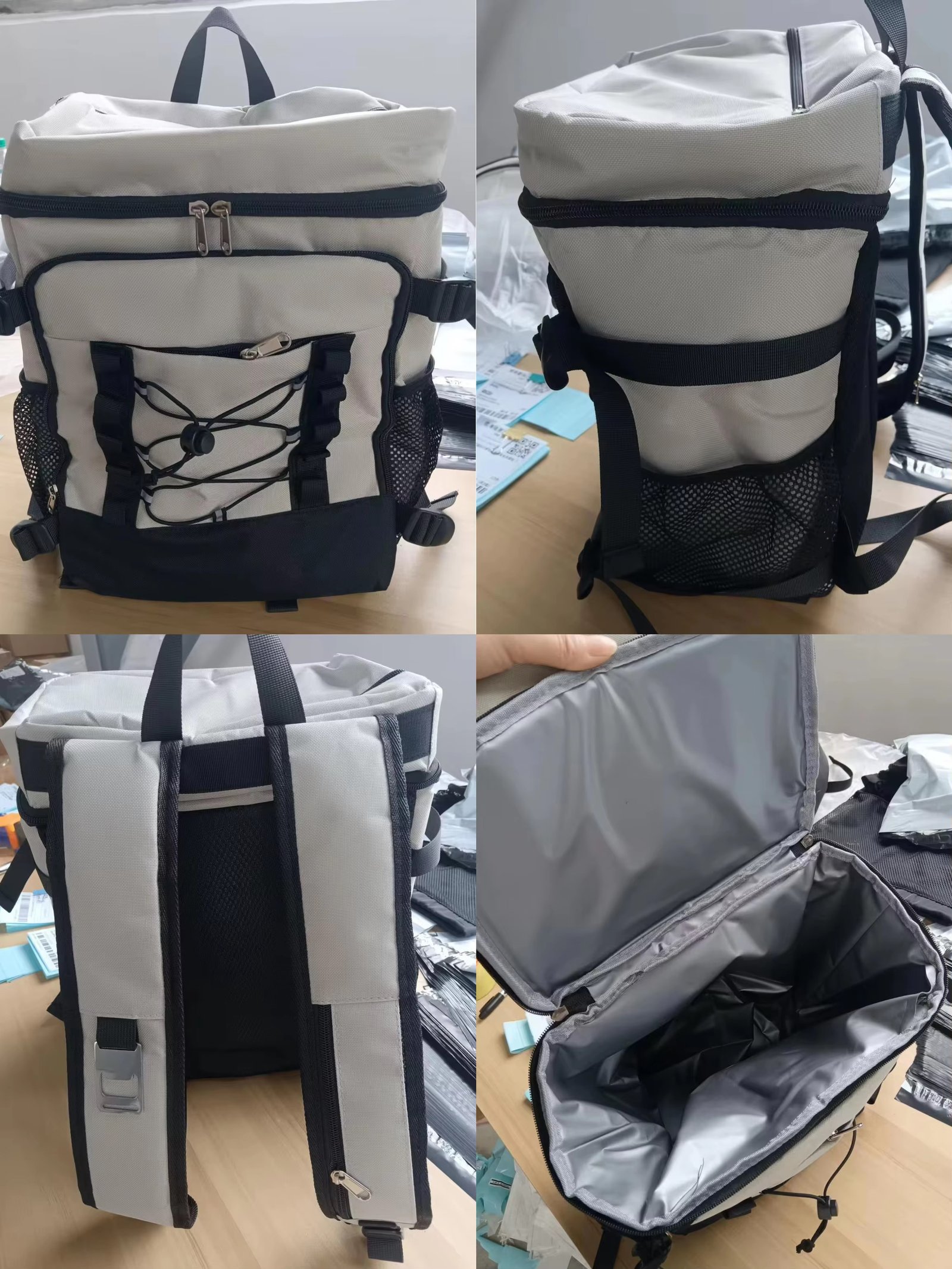 Custom Logo Portable Large Capacity Refrigerated Backpack Leakproof Insulated Cooler Backpack Outdoor Thermal Soft Lunch Ice Bag product detail
