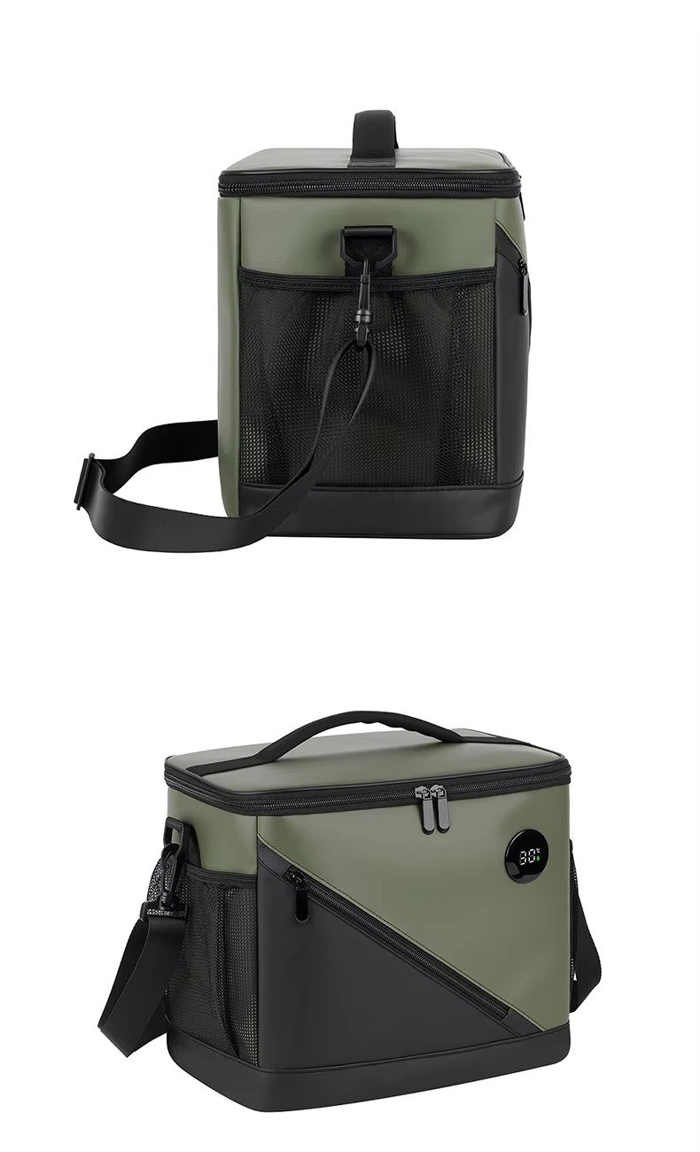 High Quality Waterproof Touch-Temp Insulated Smart Lunch Bag with Temperature Display Leakproof Cooler Bag for Picnic Camping product detail