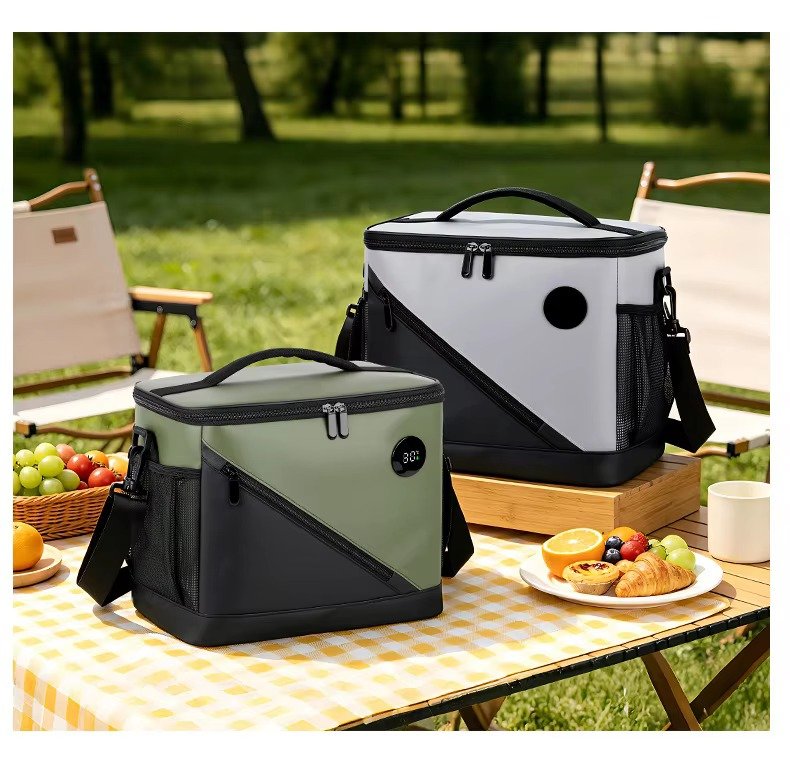High Quality Waterproof Touch-Temp Insulated Smart Lunch Bag with Temperature Display Leakproof Cooler Bag for Picnic Camping product detail