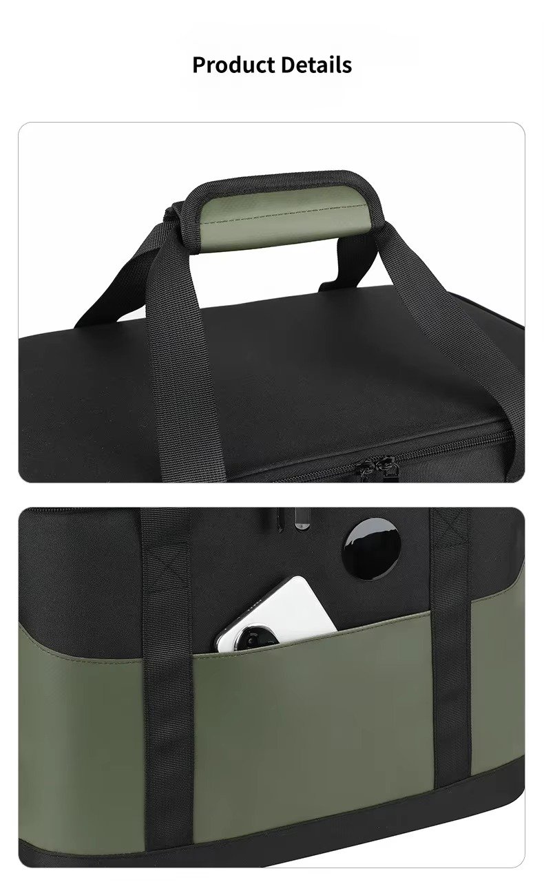 Custom Waterproof Touch-Temp Insulated Cooler Bag Large Capacity Portable Lunch Box Leakproof Outdoor Picnic Camping Thermal Bag product detail