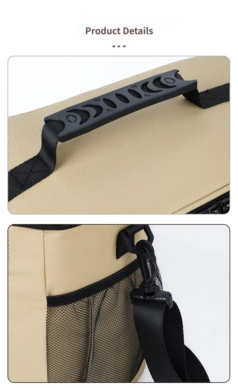 New Custom Smart Temperature Display Thermal Insulated Cooler Bag Waterproof Foldable Large Capacity Camping Picnic Lunch Bag product detail