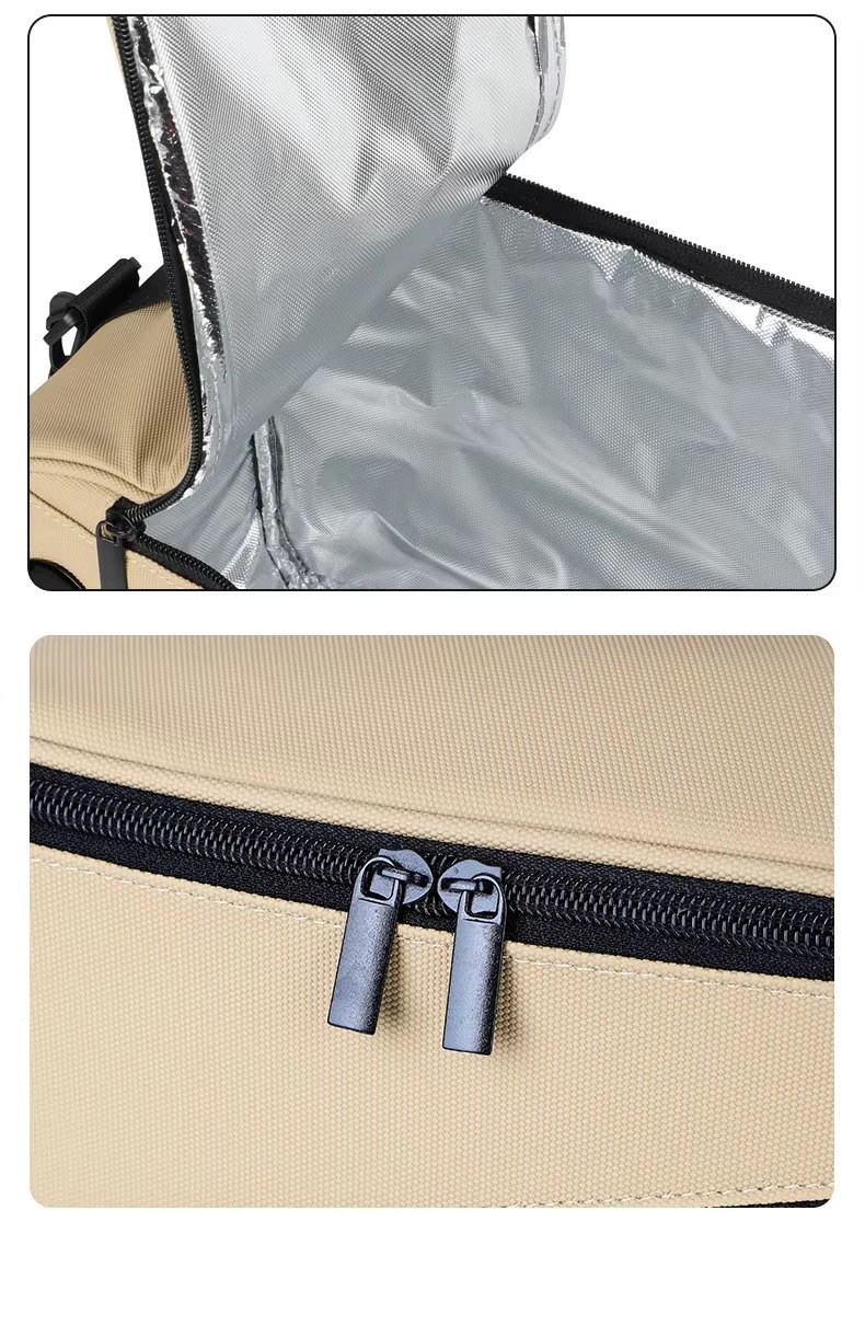 New Custom Smart Temperature Display Thermal Insulated Cooler Bag Waterproof Foldable Large Capacity Camping Picnic Lunch Bag product detail