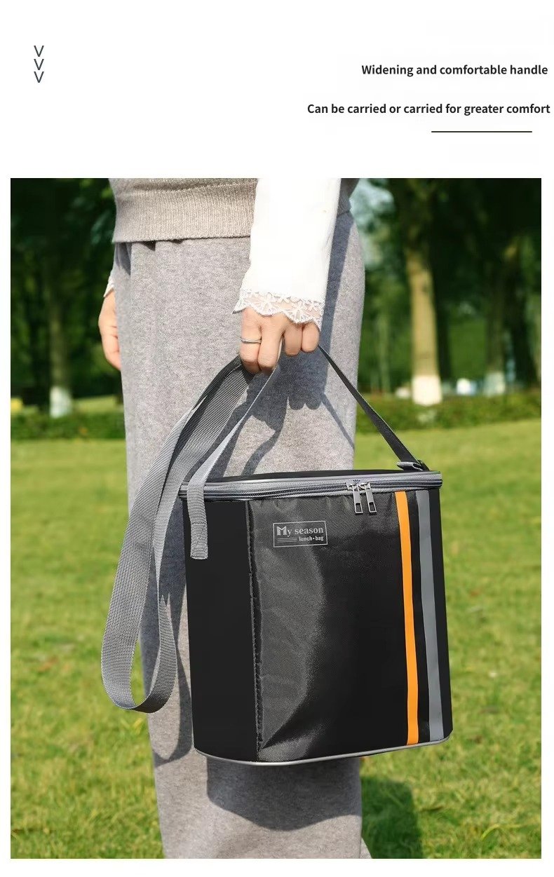Portable Insulated Picnic Tote with Adjustable Shoulder Strap product detail