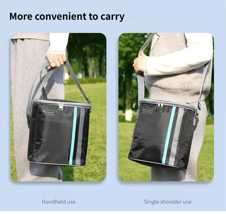 Portable Insulated Picnic Tote with Adjustable Shoulder Strap product detail