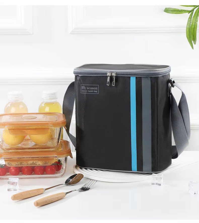 Portable Insulated Picnic Tote with Adjustable Shoulder Strap product detail
