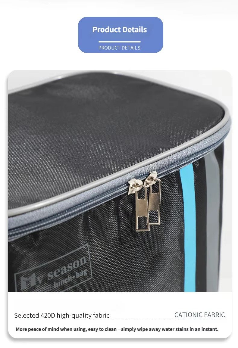 Portable Insulated Picnic Tote with Adjustable Shoulder Strap product detail