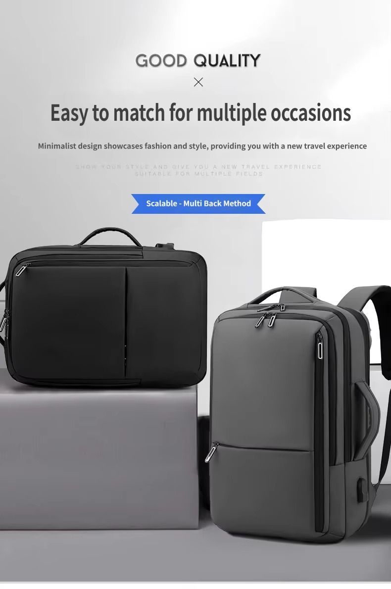 Convertible Backpack and Briefcase with 15.6 Inch Laptop Compartment product detail