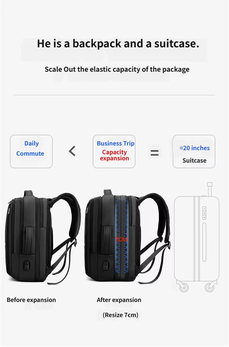 Convertible Backpack and Briefcase with 15.6 Inch Laptop Compartment product detail