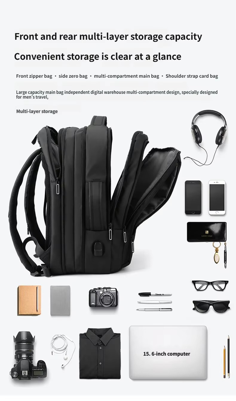 Convertible Backpack and Briefcase with 15.6 Inch Laptop Compartment product detail
