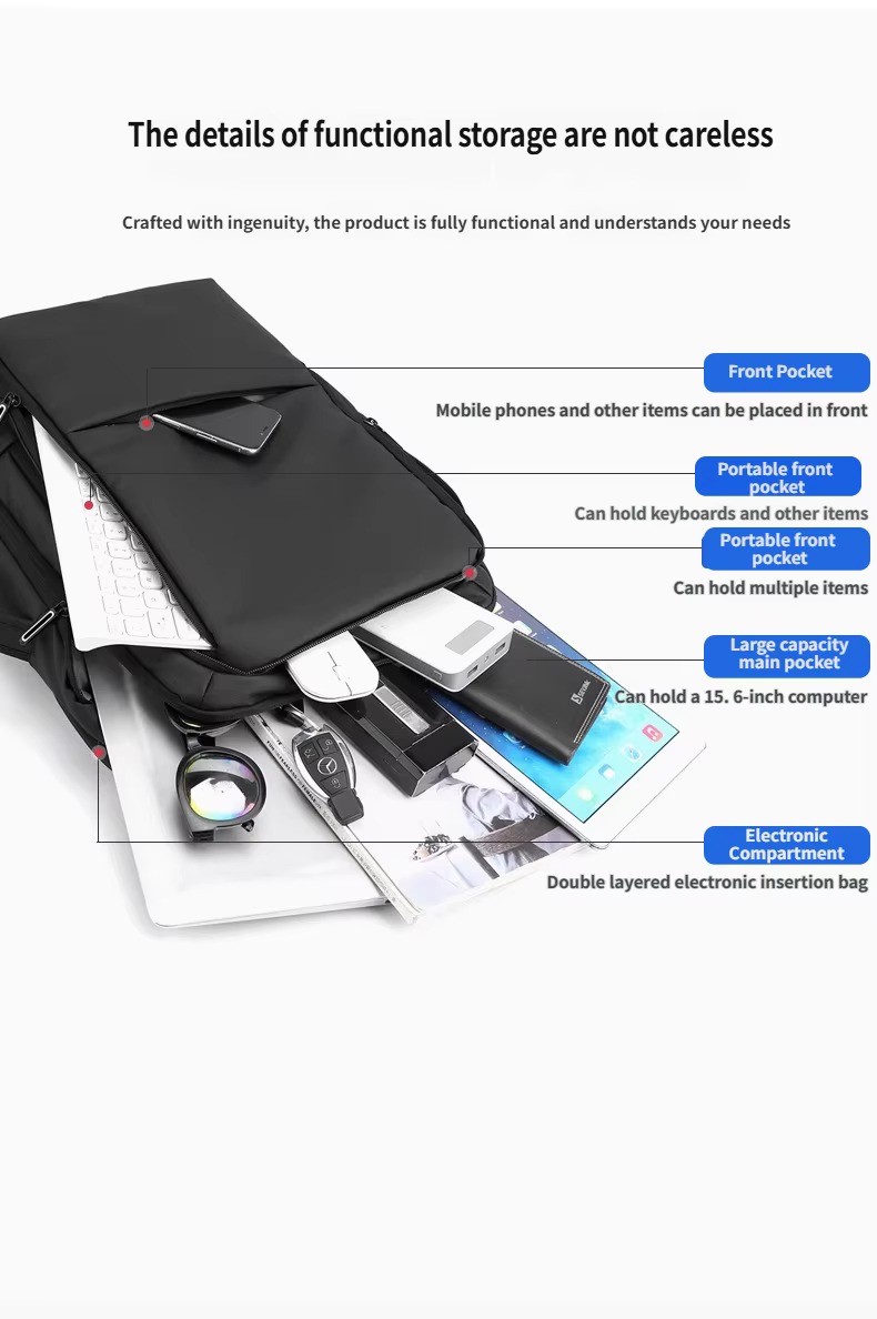Convertible Backpack and Briefcase with 15.6 Inch Laptop Compartment product detail