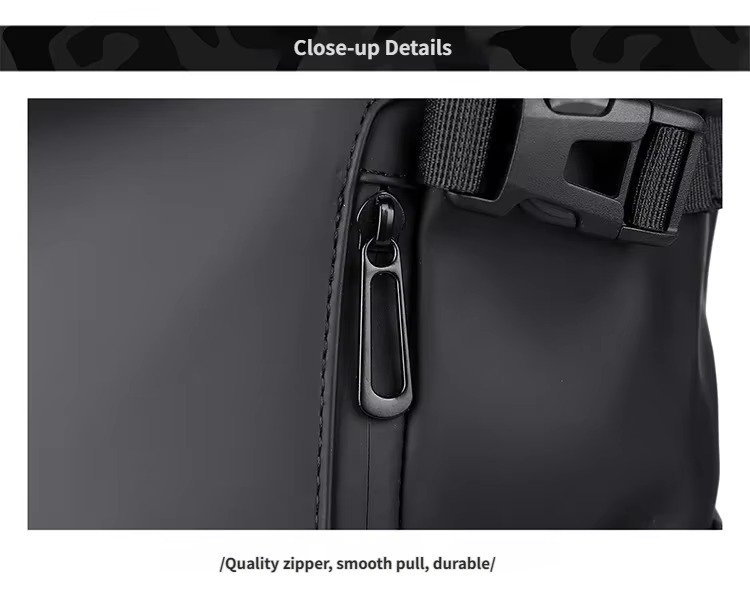 Splash-Proof Roll Top Backpack with 15.6
