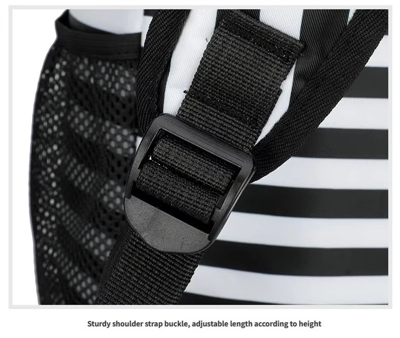 Striped Large-Capacity Insulated Cooler Backpack for Camping Trips product detail