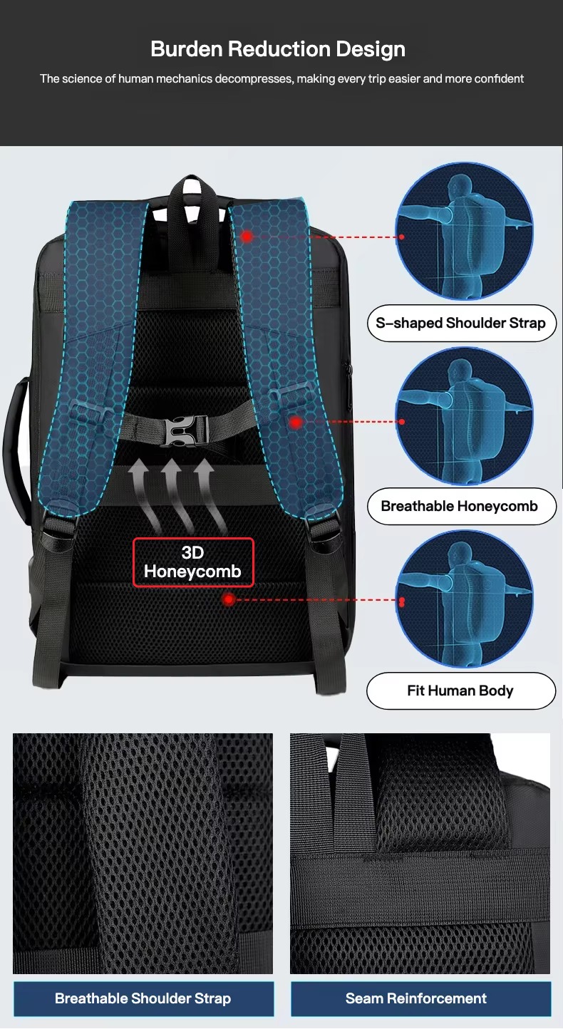Expandable 15.6 Inch Laptop Backpack with USB Charging Port product detail