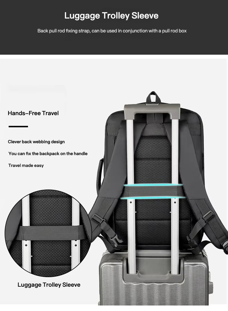 Expandable 15.6 Inch Laptop Backpack with USB Charging Port product detail
