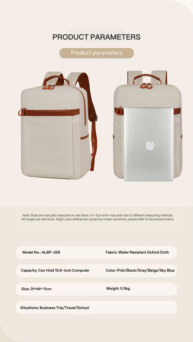 Expandable Business Backpack with USB Charging Port product detail