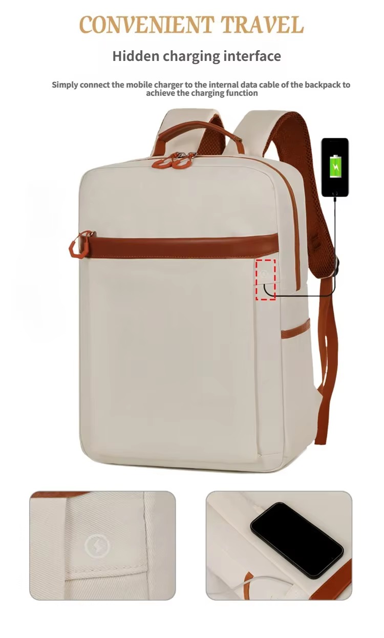 Expandable Business Backpack with USB Charging Port product detail