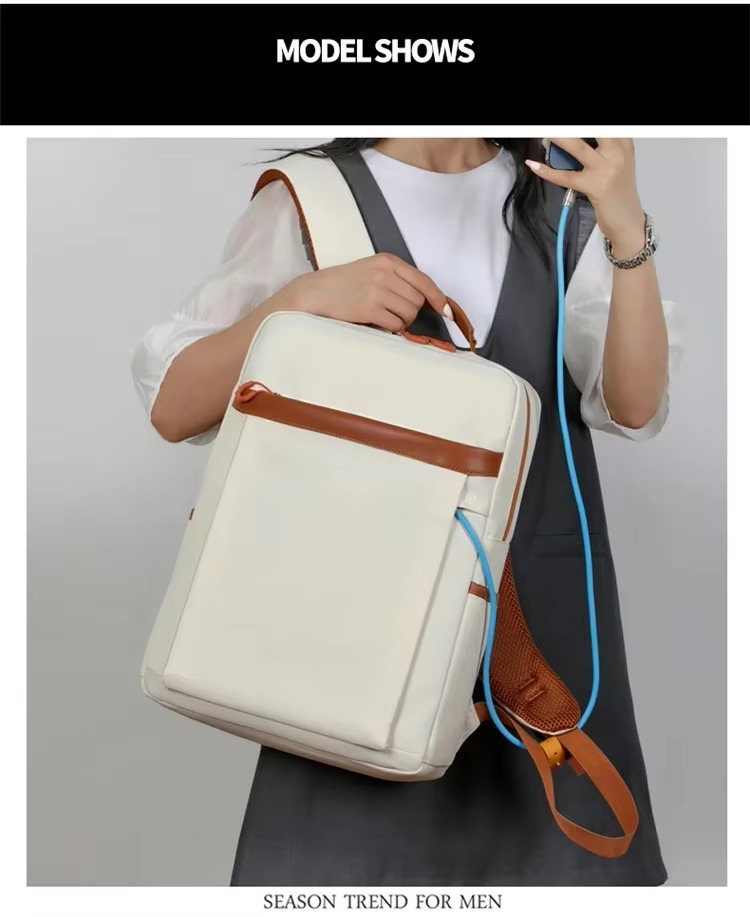 Expandable Business Backpack with USB Charging Port product detail