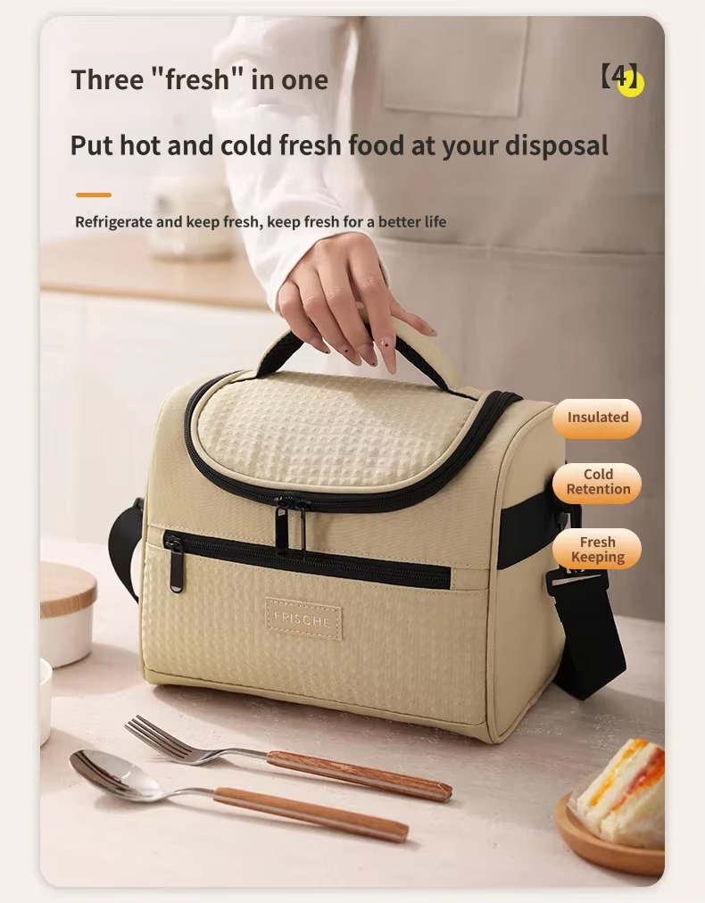 Splash-Proof Insulated Lunch Cooler Bag for Picnics product detail