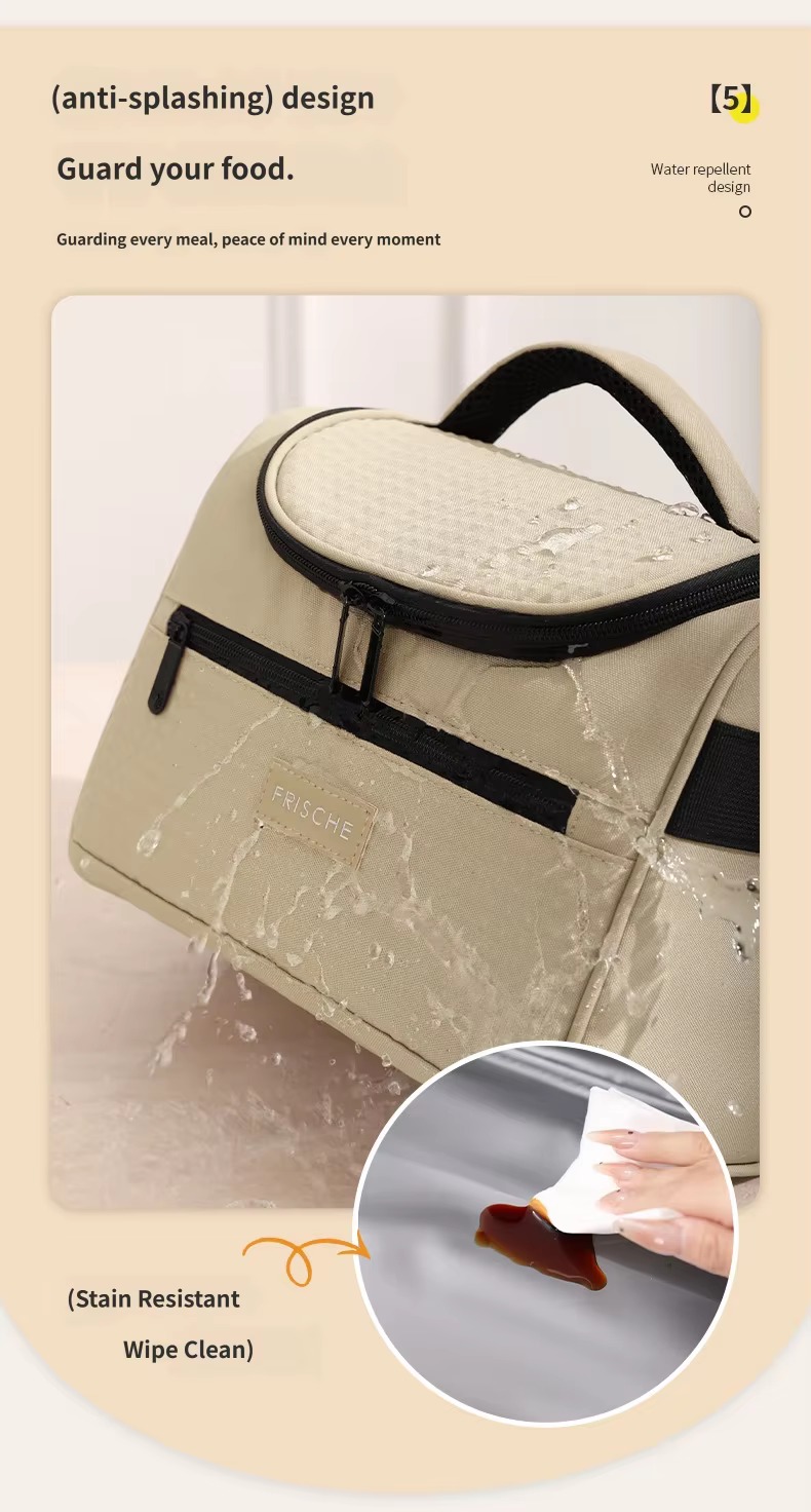 Splash-Proof Insulated Lunch Cooler Bag for Picnics product detail